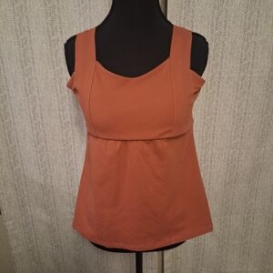 Halara Women's Athlrtic Tank Top in Rust Size Medium